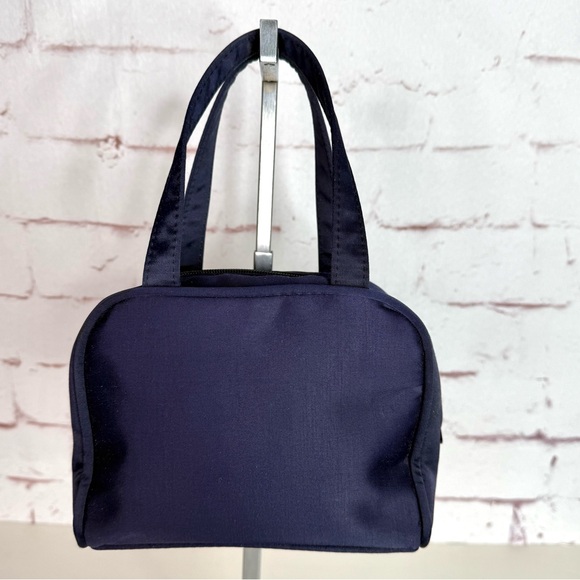 KATE SPADE NEW YORK Navy Nylon 7” Mini Satchel Tote Bag Y2K 90’s Purse Vintage - Picture 13 of 15